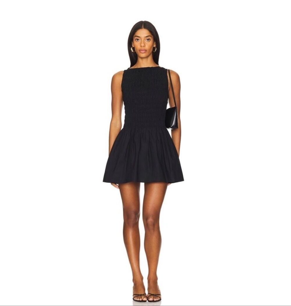Faithful the Brand Noa Mini Dress S Black